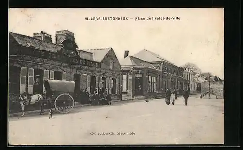 AK Villers-Bretonneux, Place de l`Hôtel-de-Ville