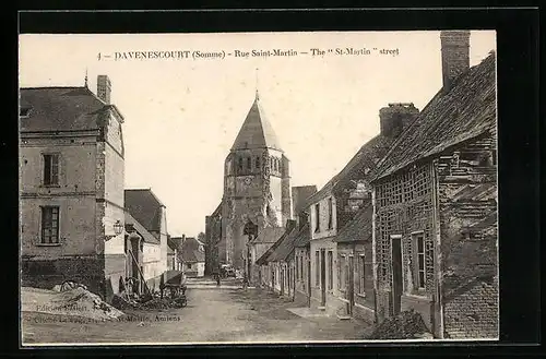 AK Davenescourt, Rue Saint-Martein