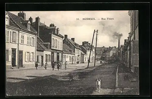 AK Moreuil, Rue Thiers