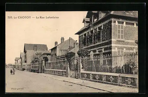 AK Le Crotoy, La Rue Lafontaine