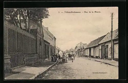 AK Villers-Bretonneux, Rue de la Mairie