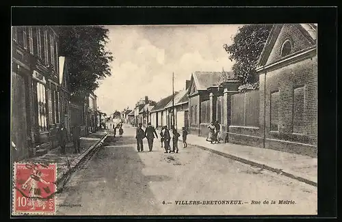 AK Villers-Bretonneux, Rue de la Mairie