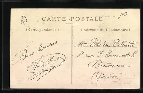 AK Villers-Bretonneux, Place des Halles et Rue d`Herville