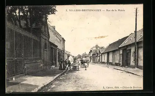 AK Villers-Bretonneux, Rue de la Mairie