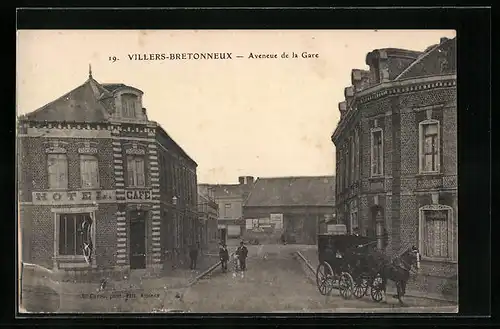 AK Villers-Bretonneux, Avenue de la Gare