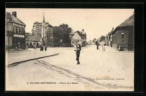 AK Villers-Bretonneux, Place des Halles