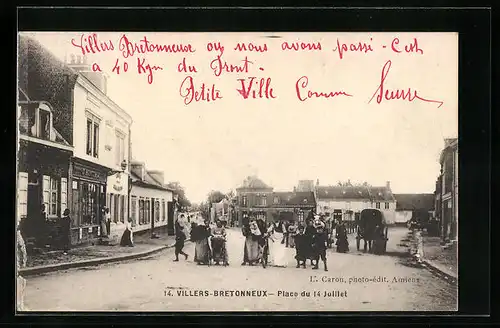 AK Villers-Bretonneux, Place du 14-Juillet