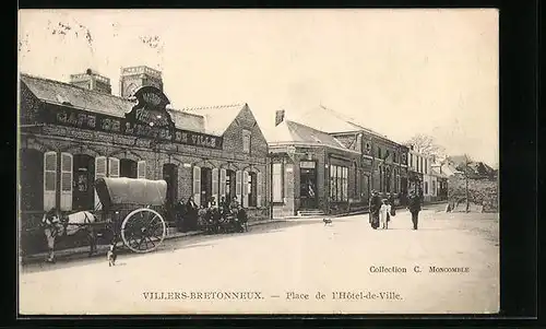 AK Villers-Bretonneux, Place de l`Hôtel-de-Ville