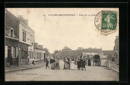 AK Villers-Bretonneux, Place du 14-Juillet
