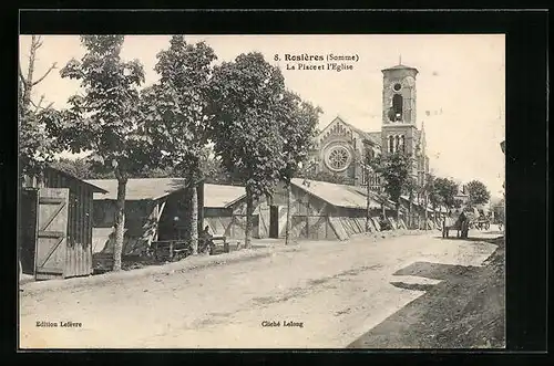 AK Rosières, La Place et l`Eglise