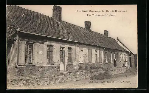 AK Caix, La Rue de Beaucourt