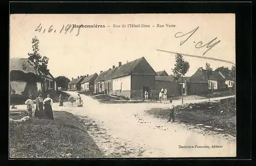 AK Harbonnières, Rue de l`Hotel-Dieu, Rue Verte