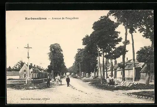 AK Harbonnières, Avenue de Feuquiéres