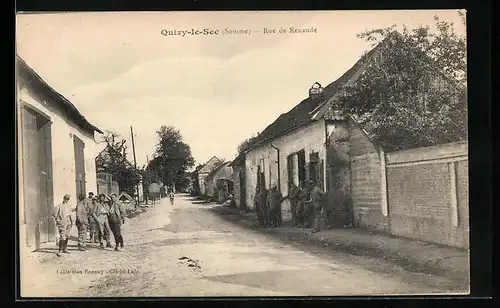 AK Quiry-le-Sec, Rue de Renaude