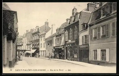 AK Saint-Valéry-sur-Somme, Rue de la Ferté, Strassenpartie