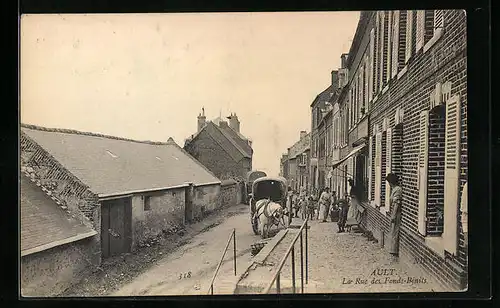 AK Ault, La Rue des Fonds-Bénits, Strassenpartie