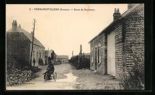 AK Vermandovillers, Route de Soyécourt