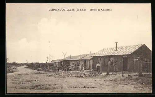 AK Vermandovillers, Route de Chaulnes