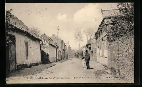 AK Plachy-Buyon, Rue des Clabodois par Prouzel, Strassenpartie