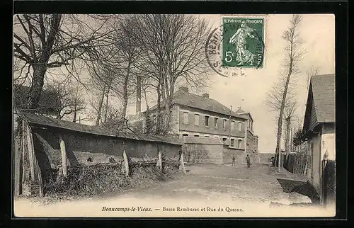 AK Beaucamps-le-Vieux, Basse Rambures et Rue du Quesne