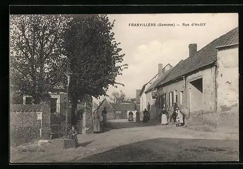AK Franvillers, Rue d`Heilly, Strassenpartie