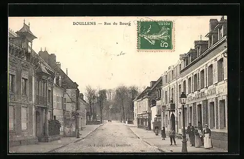 AK Doullens, Rue du Bourg