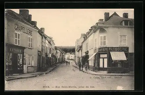 AK Poix, Rue Saint-Martin, prise de bas