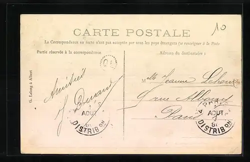 AK Poix, Vue de la Place et le Pont Saint-Martin