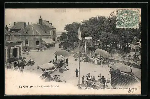 AK Le Crotoy, La Place du Marché