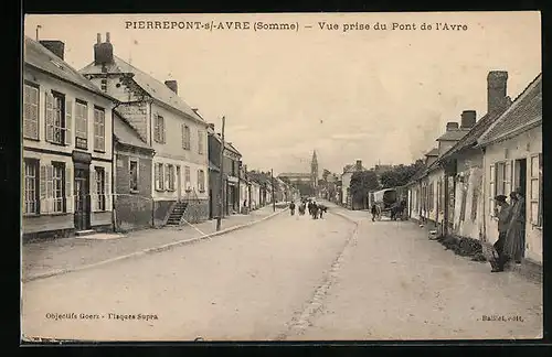 AK Pierrepont-s-Avre, Vue prise du Pont de l`Avre