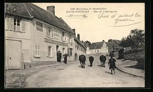 AK Davenescourt, Environs de Montdidier, Rue de l`Abreuvoir