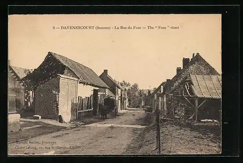 AK Davenescourt, La Rue du Four