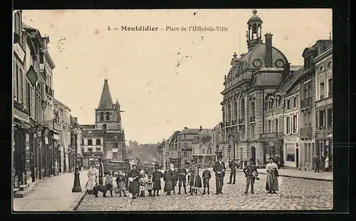 AK Montdidier, Place de l`Hôtel-de-Ville