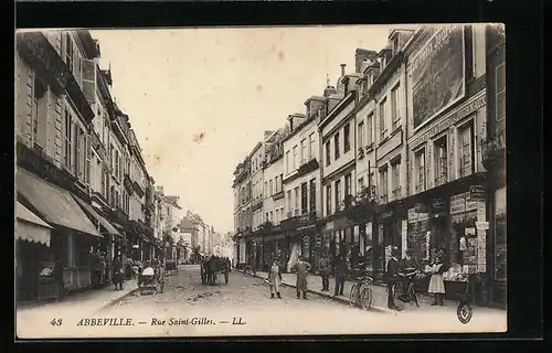 AK Abbeville, Rue Saint-Gilles