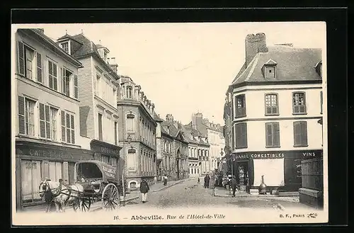 AK Abbeville, Rue de l`Hôtel-de-Ville