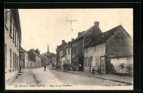 AK Ailly-sur-Noye, Rue Louis Thuillier