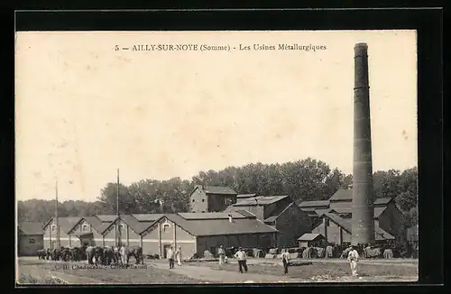 AK Ailly-sur-Noye, Les Usines Métallurgiques