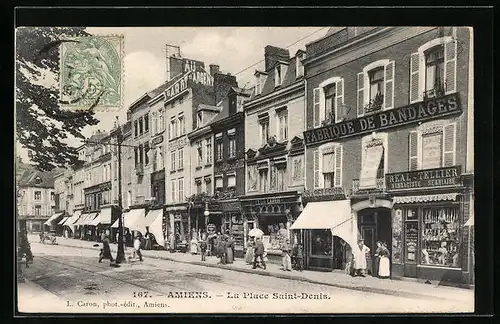 AK Amiens, La Palce Saint-Denis