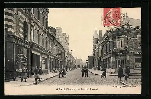 AK Albert, La Rue Carnot