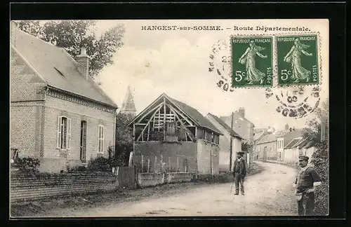 AK Hangest-sur-Somme, Route Départementale