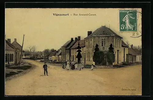 AK Vignacourt, Rue Armand-Cornet