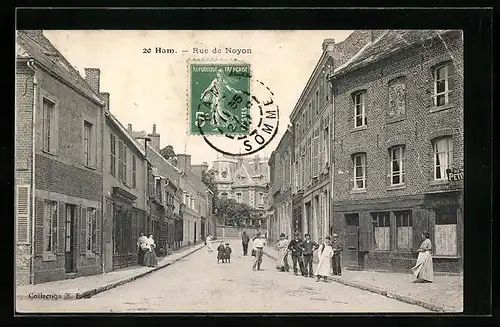 AK Ham, Rue de Noyon
