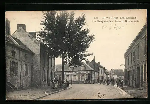 AK Montières-les-Amiens, Rue Becquestoile