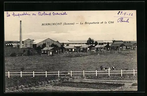 AK Miraumont, La Briqueterie et la Cité