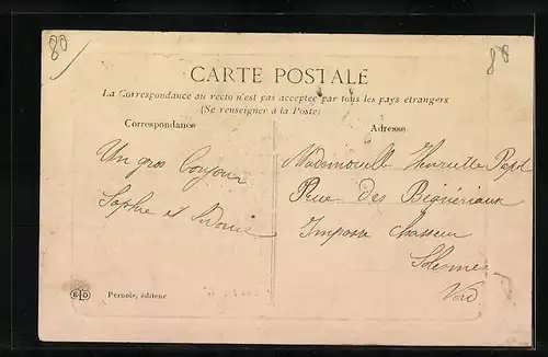 Künstler-AK Épèhy, Quartier Péziéres