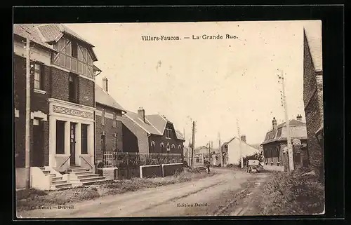 AK Villers-Faucon, La Grande Rue