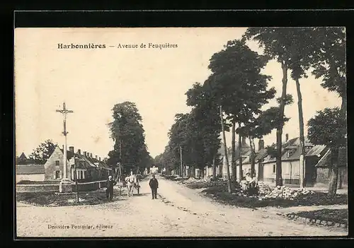 AK Harbonnières, Avenue de Feuquiéres