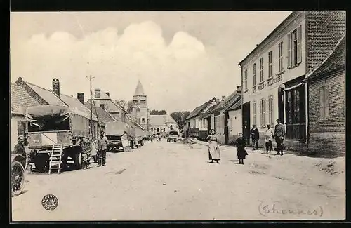 AK Thennes, La Rue de l`Eglise