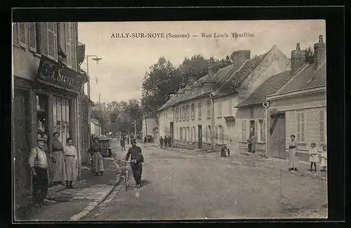 AK Ailly-sur-Noye, Rue Louis Thuillier