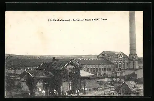 AK Beauval, La Gare et Usine Saint frères